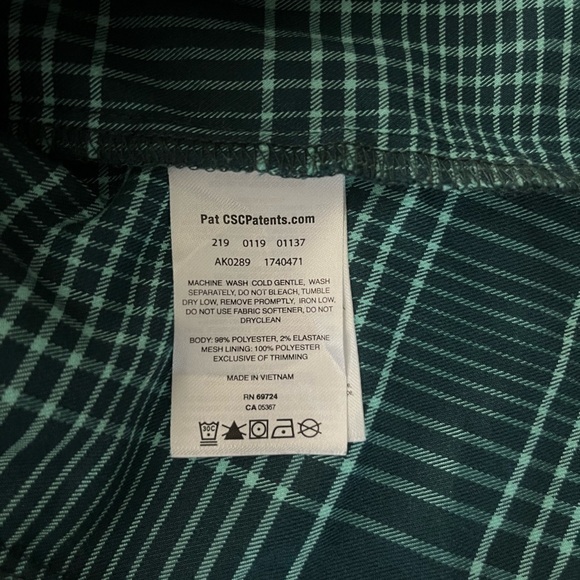 Columbia Omni-Wick Green Plaid Shirt Women’s Large - Picture 9 of 9